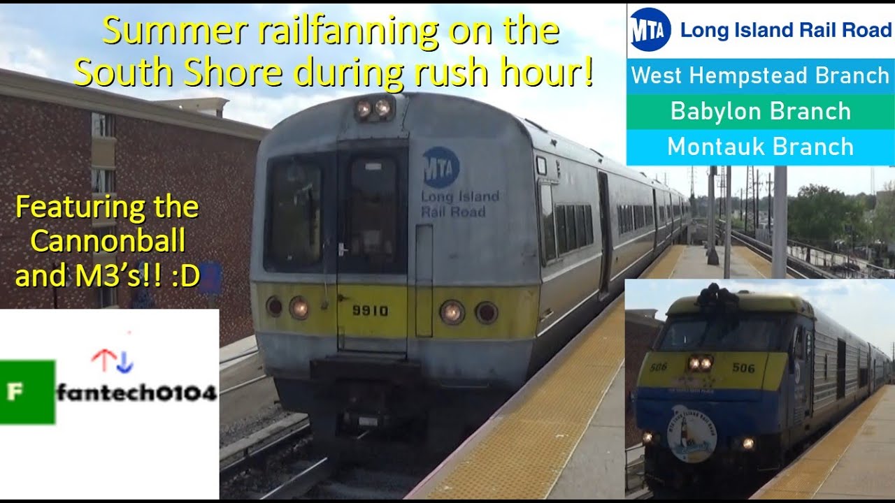 Summer railfanning on the South Shore of the Long Island Railroad! Featuring the Cannonball & M3's!
