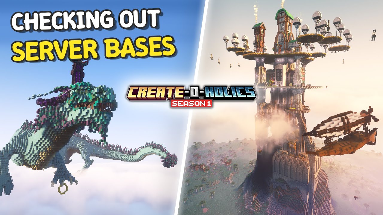 Checking Out the BEST Server Bases in Minecraft Create O Holics Public Server! Ep. 2