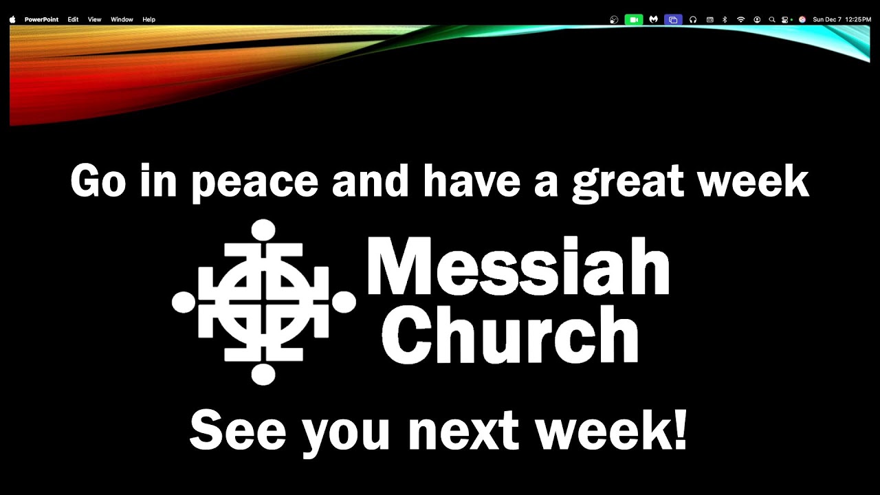 Sunday Service Dec. 7th 2025