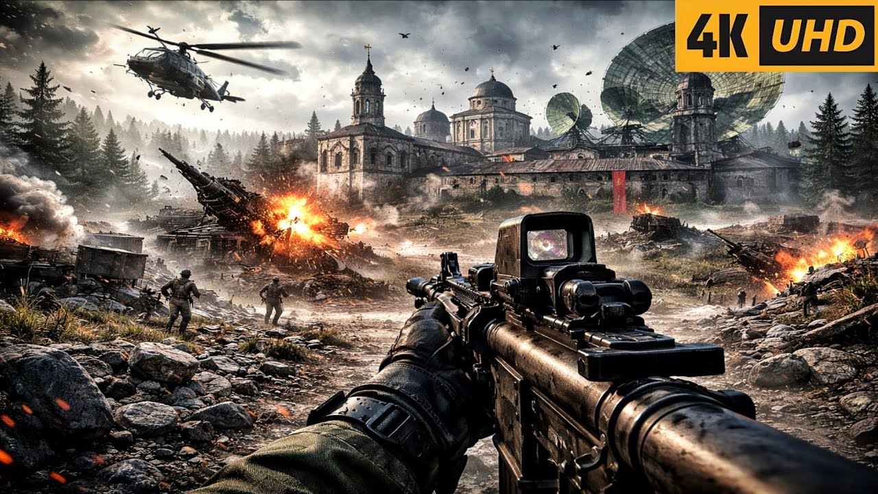Штурм секретной базы Персея на острове | COD BO Cold War, ультраграфика [4K 60FPS] Геймплей
