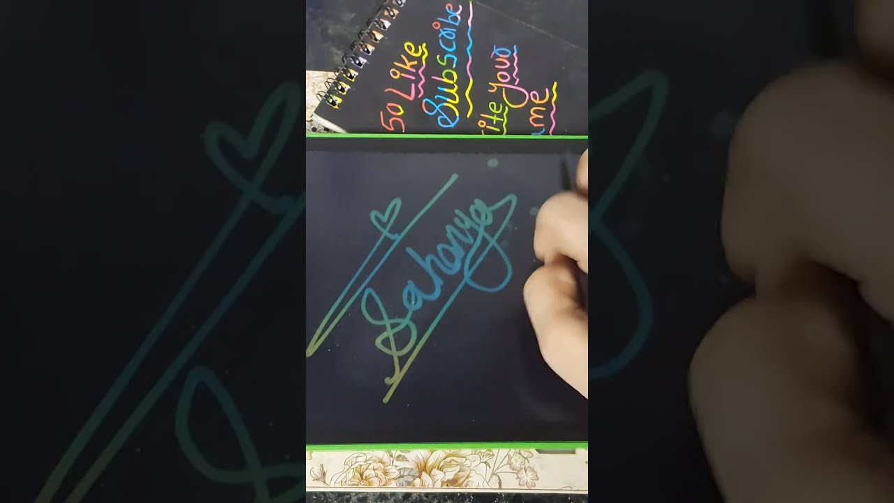 Writing My Cute subscriber ✍️ signature name@samrinmehndiartist16