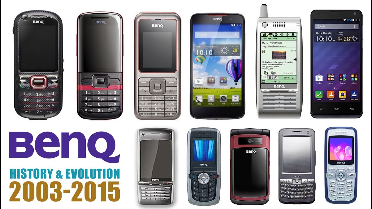 BenQ all Phones | Evolution and Oldies 2003-2015