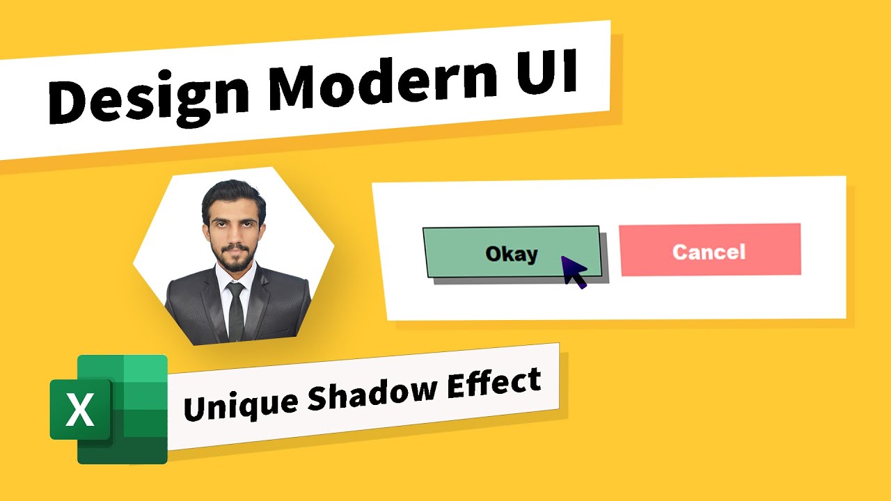 Unique Shadow Effect on Button in vba userform Modern UI Update - Must See!