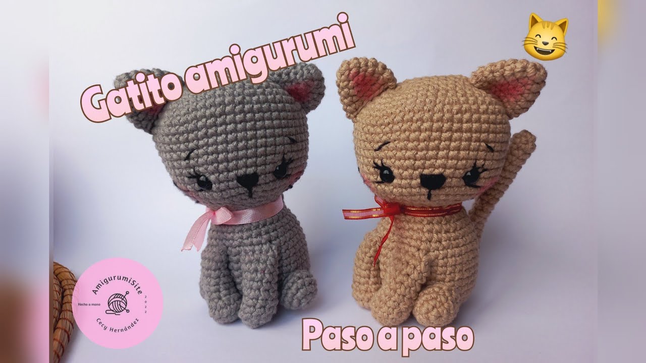 Gatito tejido (amigurumi) 😸