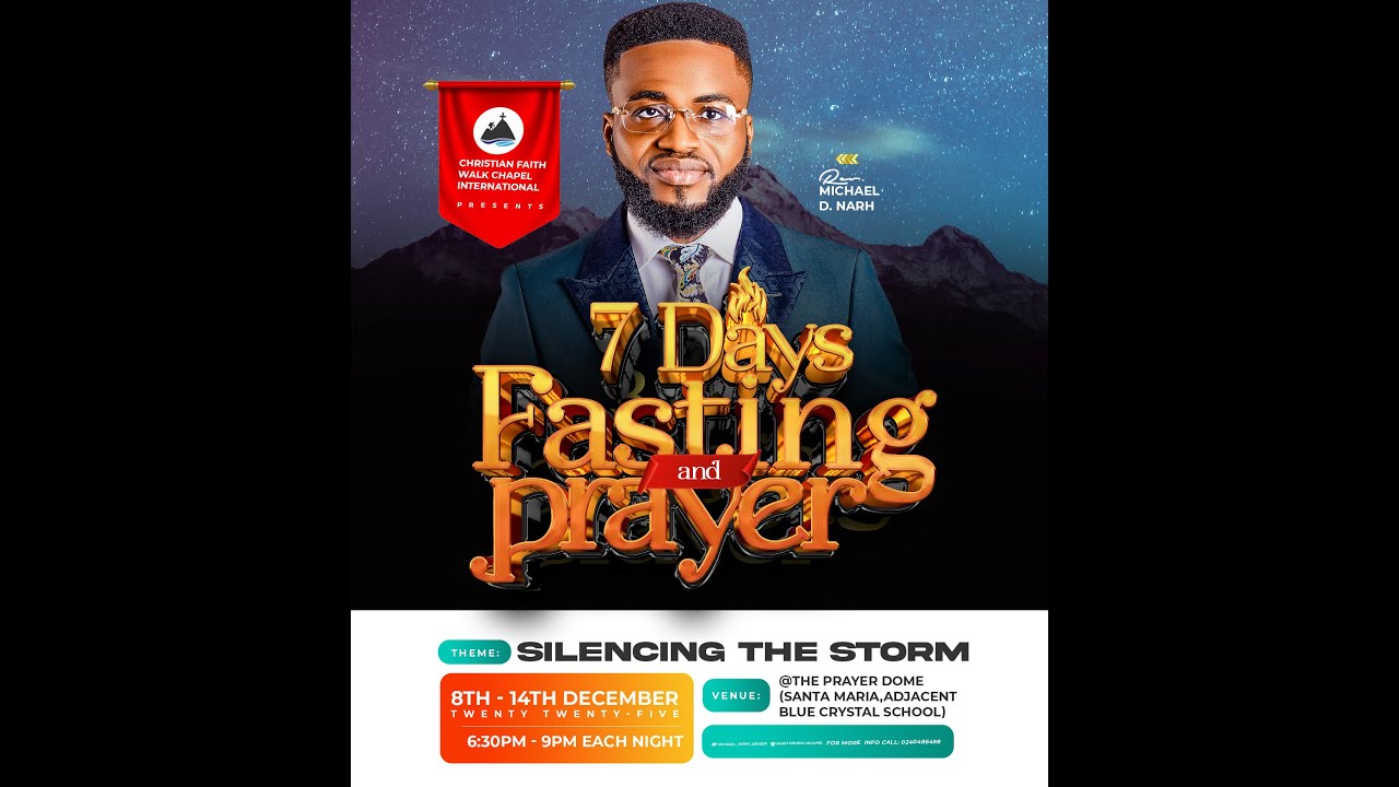DAY 5  || 7 DAYS OF FASTING & PRAYER || REV. MICHEAL D. NARH || THE PRAYER DOME || 12/12/2025.