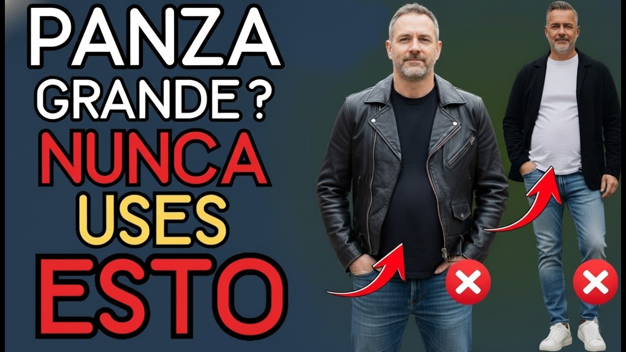 Muchos hombres con PANZA GRANDE visten así – ¡Deja de hacerlo! | Moda Hombre 40+