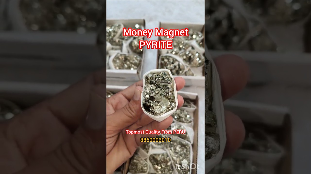 Original PYRITE from PERU 💰 Money Magnet Stone #viralshorts #viralshort #youtubeshorts