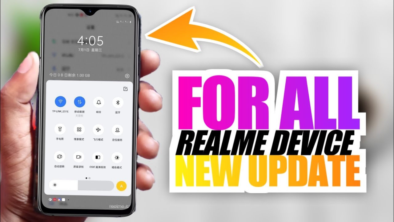 Realme UI 2.0 Update  - First Look Of Realme UI 2.0 Notification panel