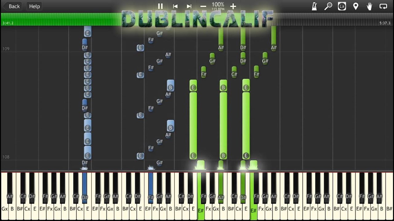 Xenoblade Chronicles   One Who Gets in Our Way Theme Piano Tutorial Synthesia