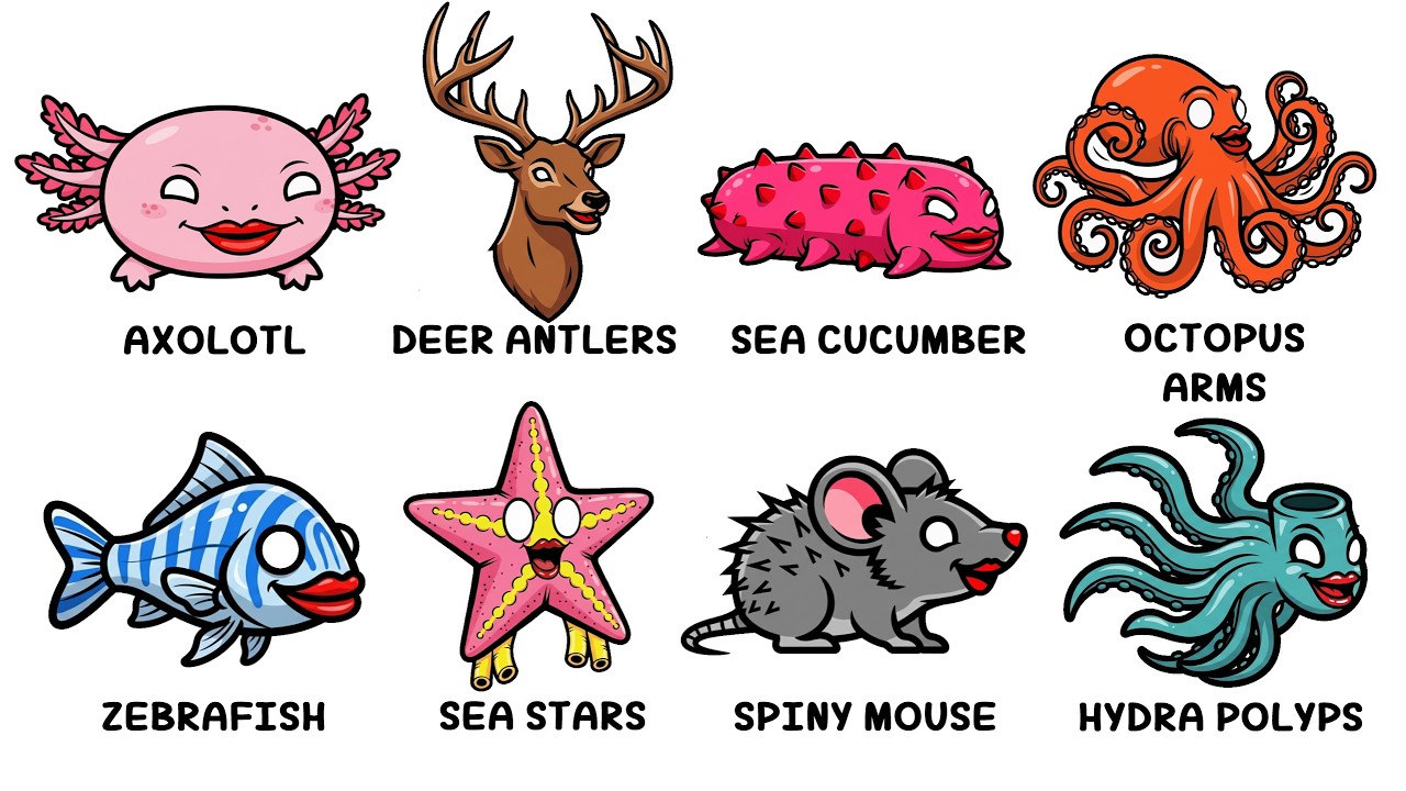 Every Animal That Can Regenerate Body Parts
