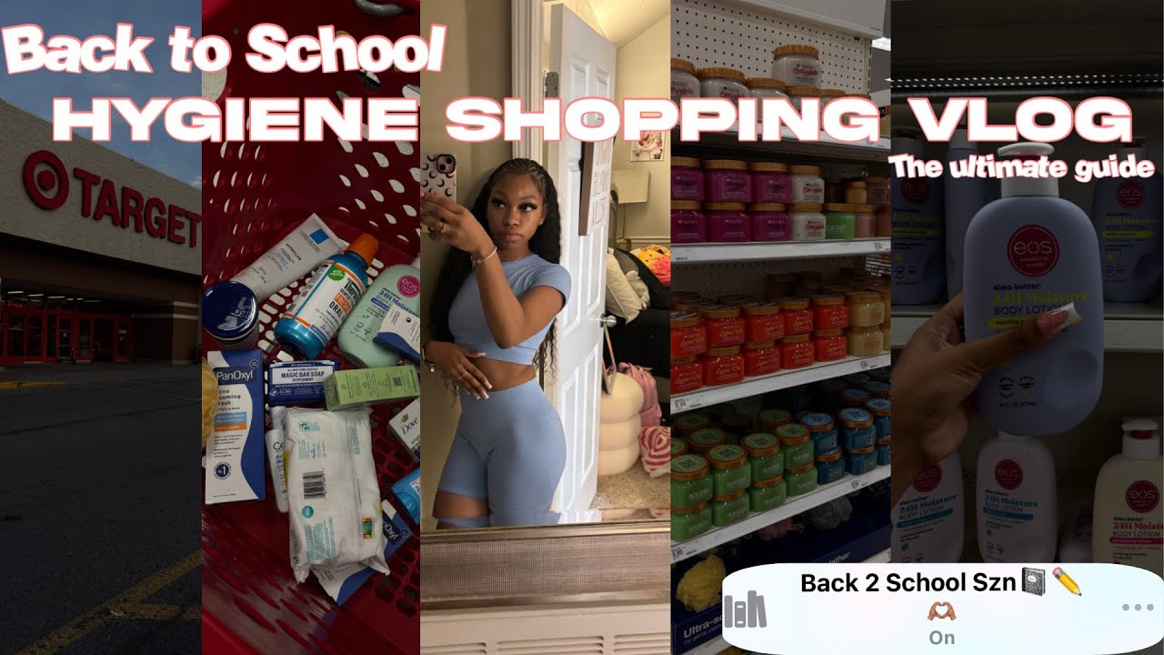 BACK TO SCHOOL HYGIENE SHOPPING VLOG🧼🫧🫶🏽| hygiene tips, new pickups, + target must haves