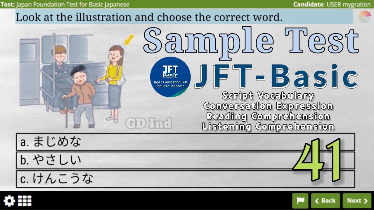 Latihan Soal JFT Basic A2. (41) Script Vocabulary, Conversation Expression, Listening and Reading