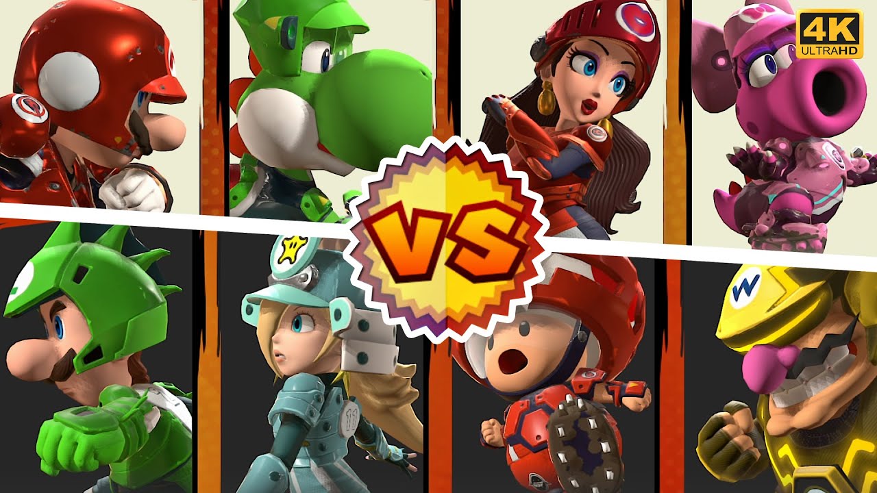 Birdo Vs. Luigi - Mario Strikers: Battle League ⁴ᴷ