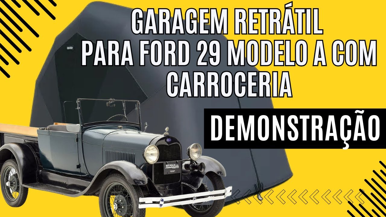 Garagem Retrátil Para Ford 29 Modelo A - Com Carroceria- Cliente Demonstração