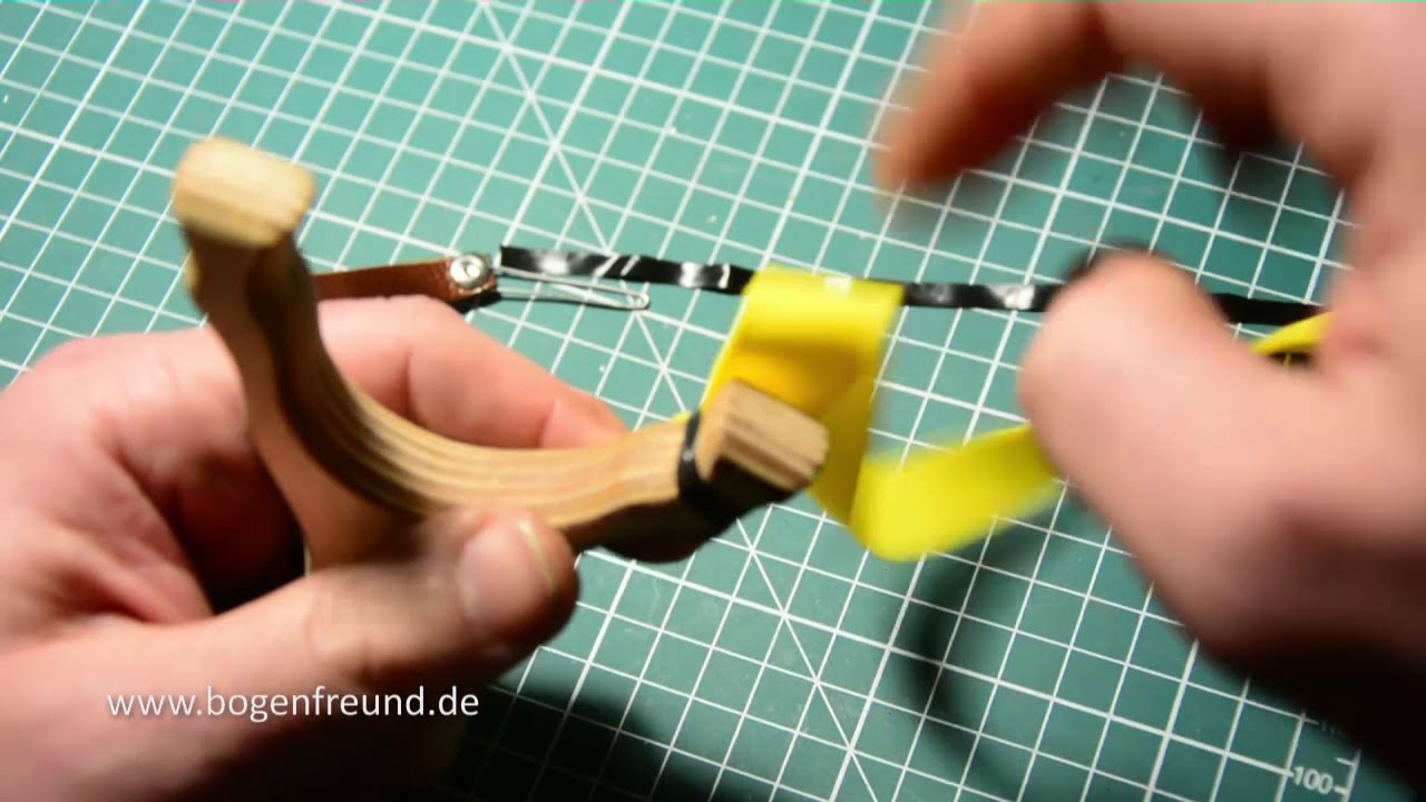 Slingshot Tutorial 2 - Bandset befestigen