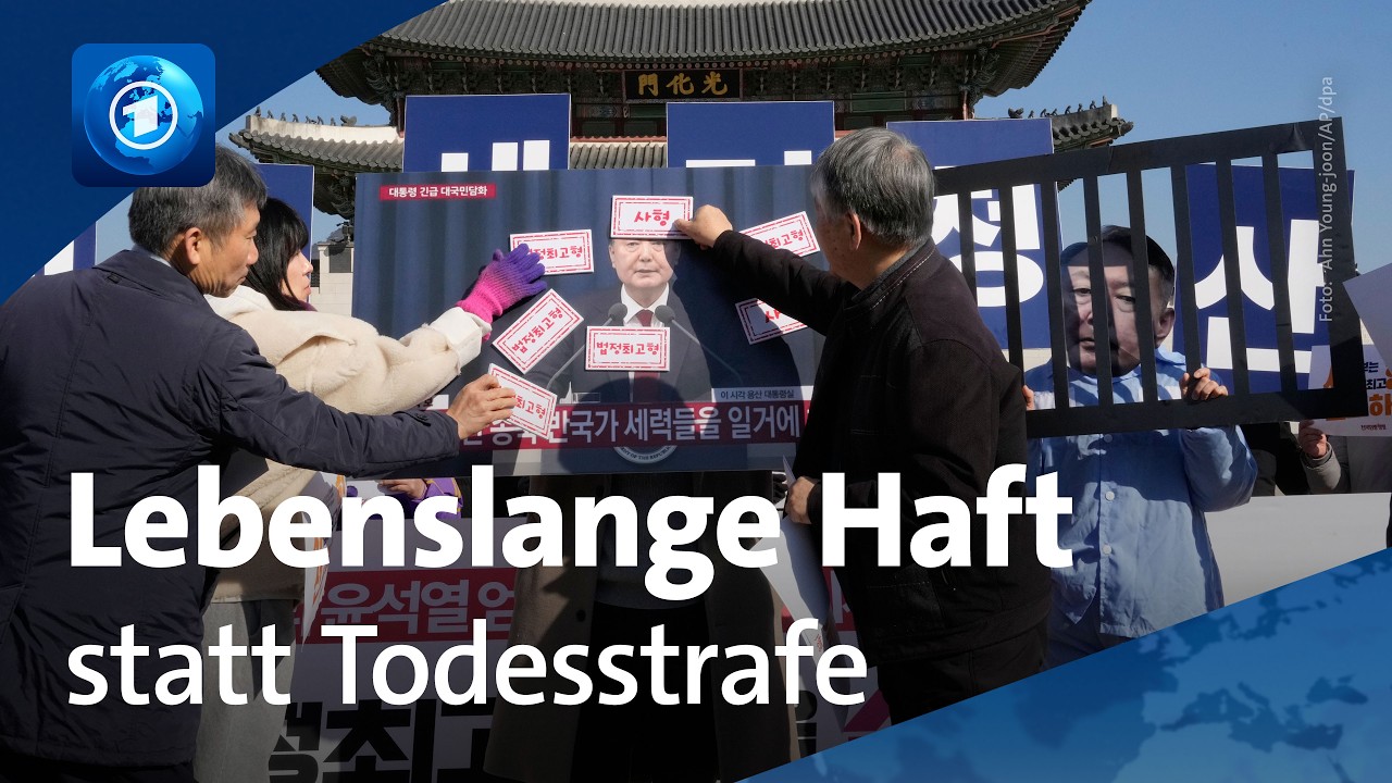 Wegen Ausrufung des Kriegsrechts: Lebenslange Haft für Südkoreas Ex-Präsident Yoon