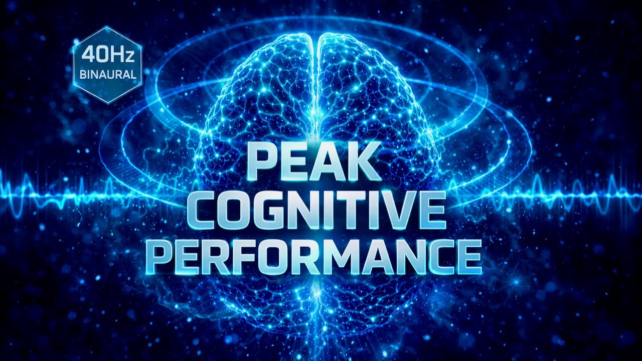40Hz Gamma Waves for Peak Cognitive Performance | Brainwave Entrainment (1 Hour)