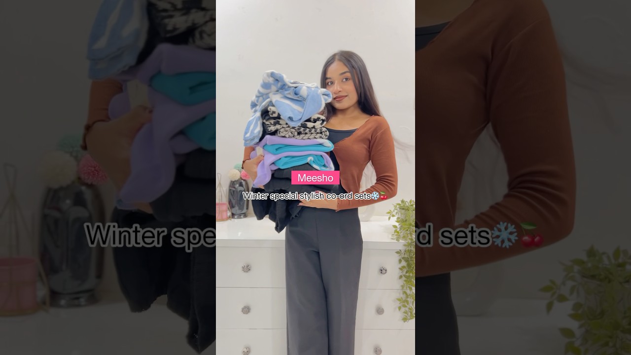 Meesho stylish winter special co-ord sets | Meesho co-ord sets/two-piece sets haul #meesho #shorts