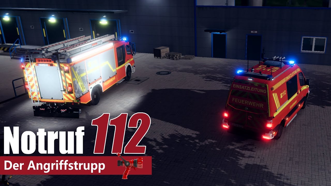 Gewerbebetriebbrand | Notruf 112 - Der Angriffstrupp