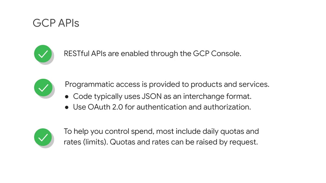 GCP APIs