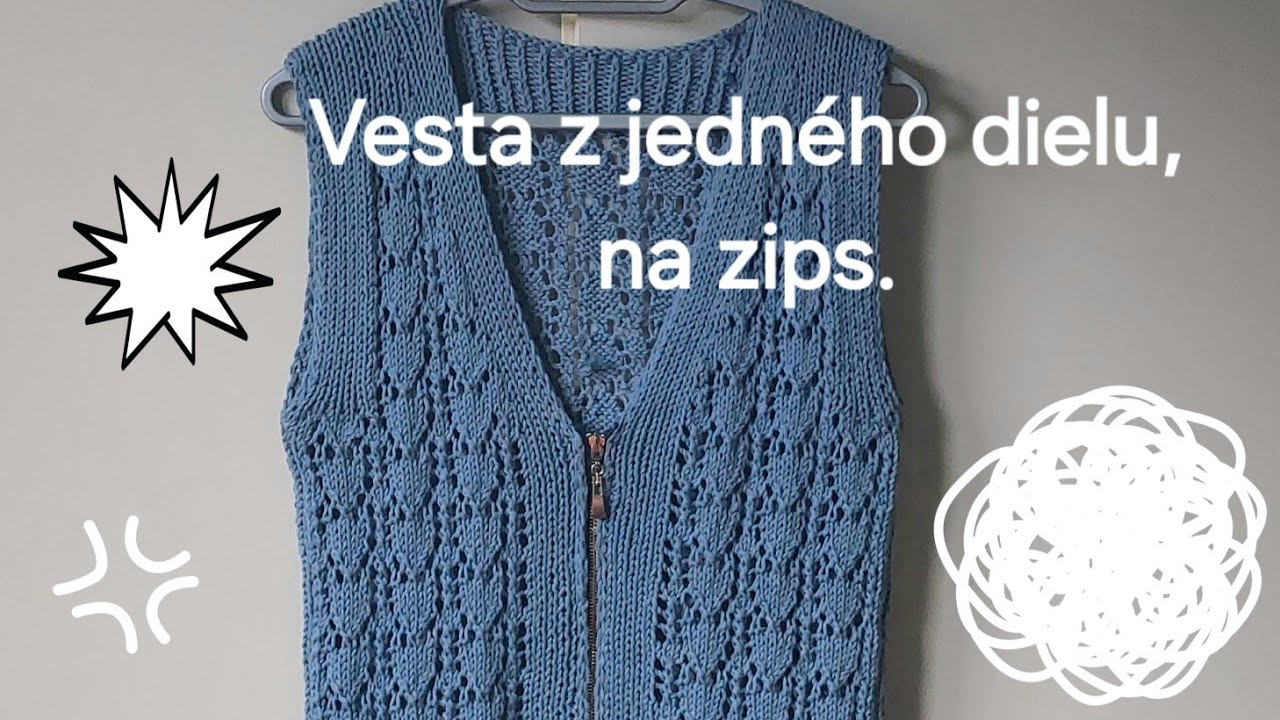 660. Ako si môžeme upliesť vestu. Krok za krokom.
