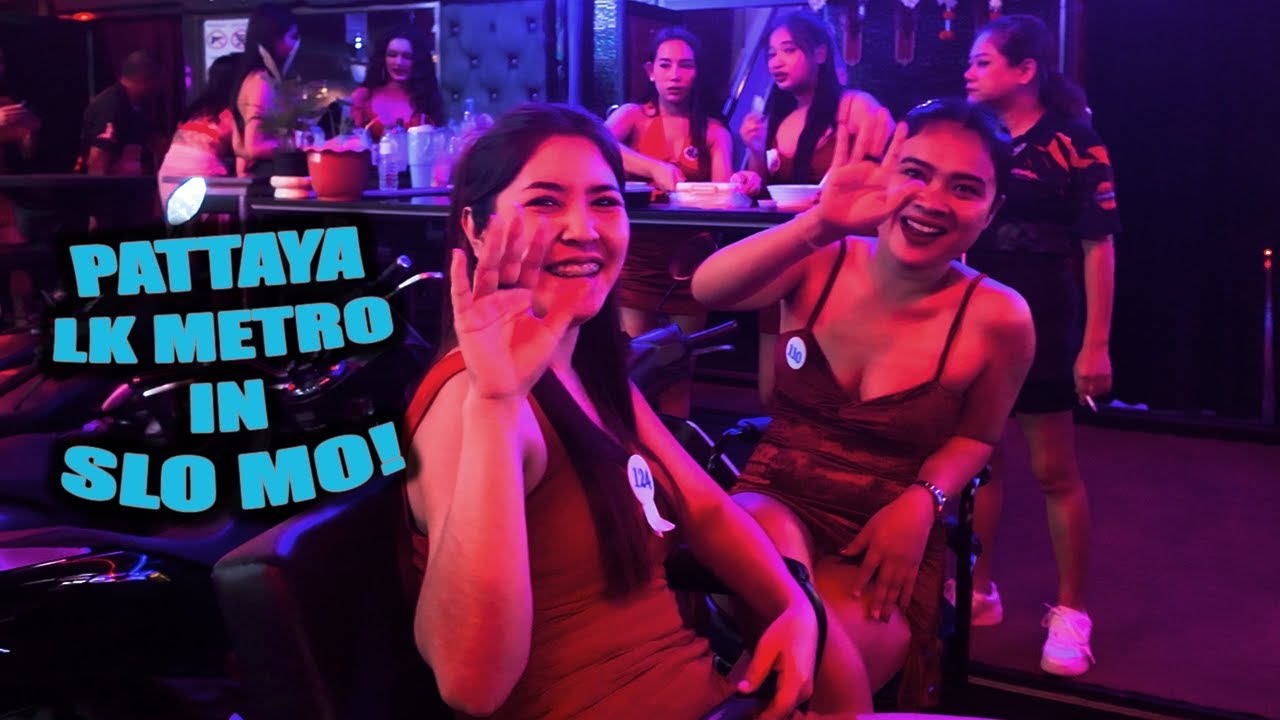 Soi LK Metro Nightlife Slow Motion Action in Pattaya Thailand