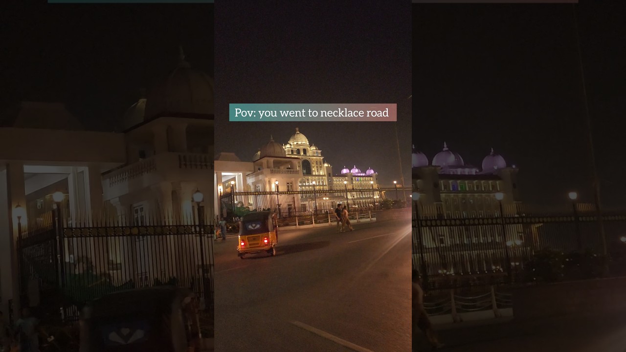 Evenings hit different at Necklace Road #hyderabad #necklaceroad #viral