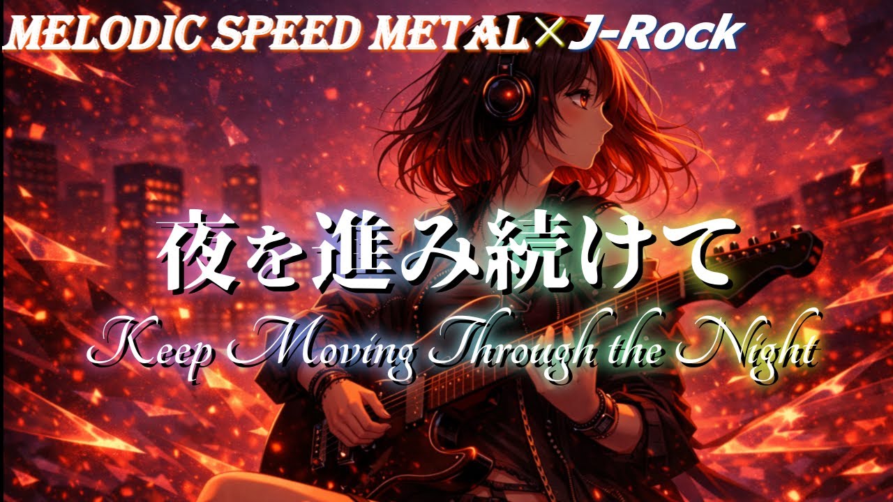 【夜の集中を支えるロックBGM】Keep Moving Through the Night / 夜を進み続けて | 重低音×疾走感×Melodic & Emotional J-Rock