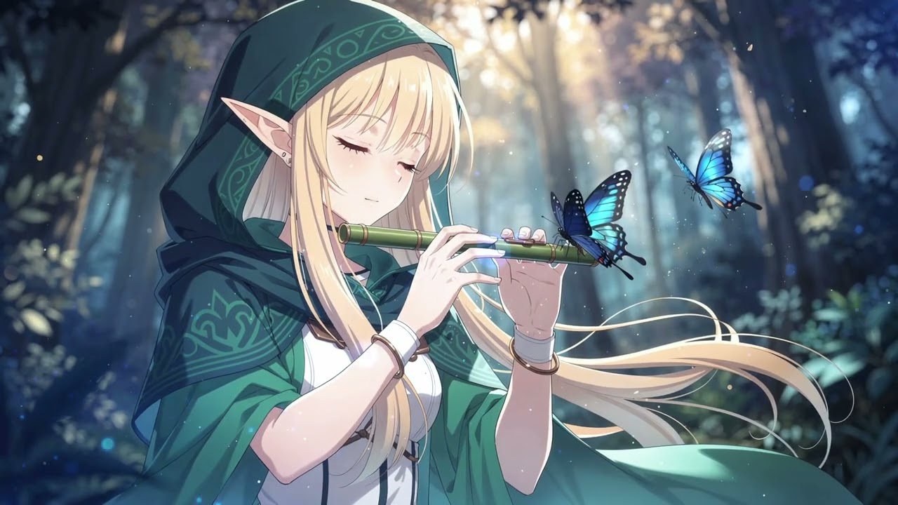 Celtic Music - Relaxing Flute in a Fantasy World Forest / Medieval music Mix for Work & Study