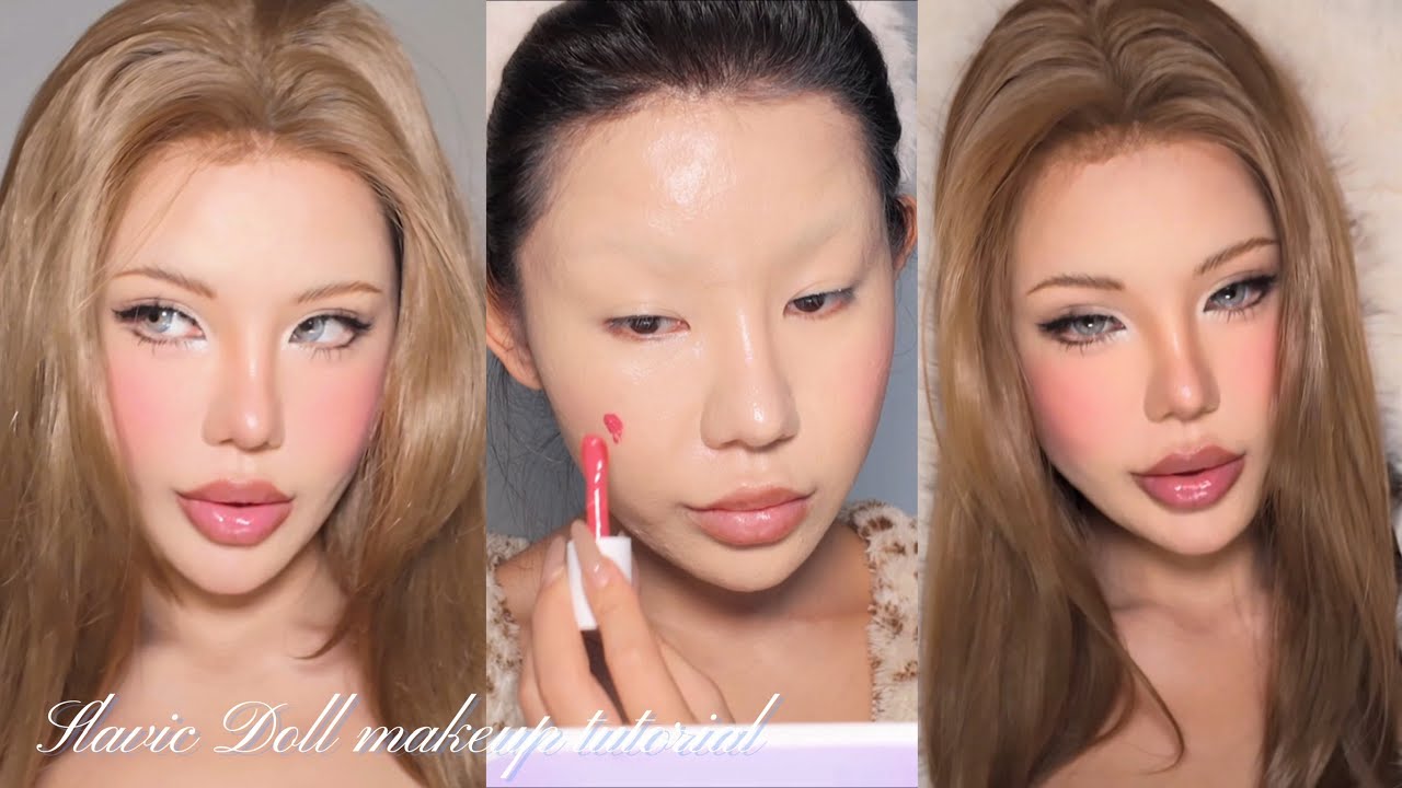 Slavic Doll makeup tutorial ❄️💙