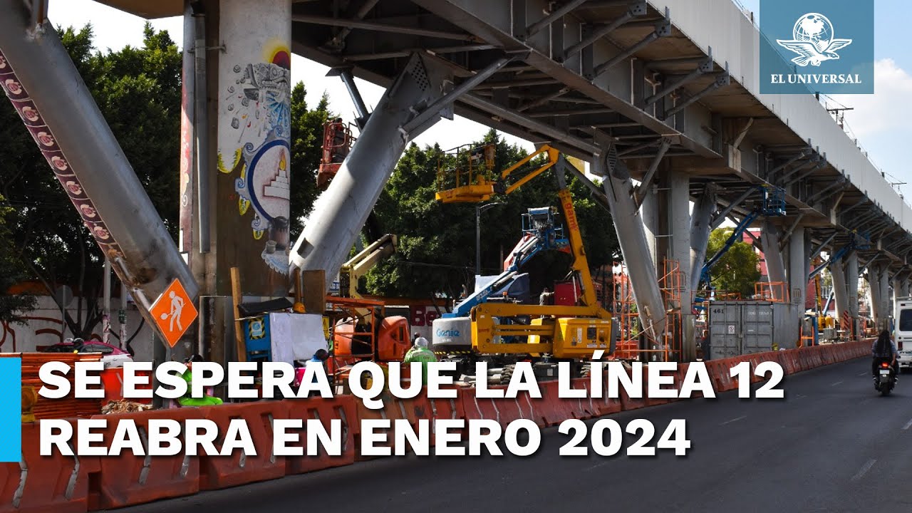Concluyen trabajos de reforzamiento de la Línea 12 del Metro, reabrirá en enero