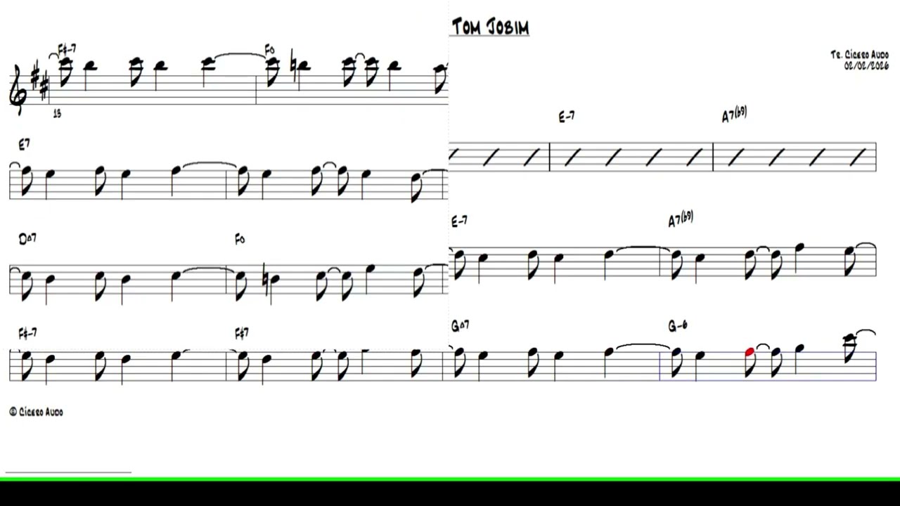 Discussão - Tom Jobim (Bb Tenor Sax) [sheet music] cover