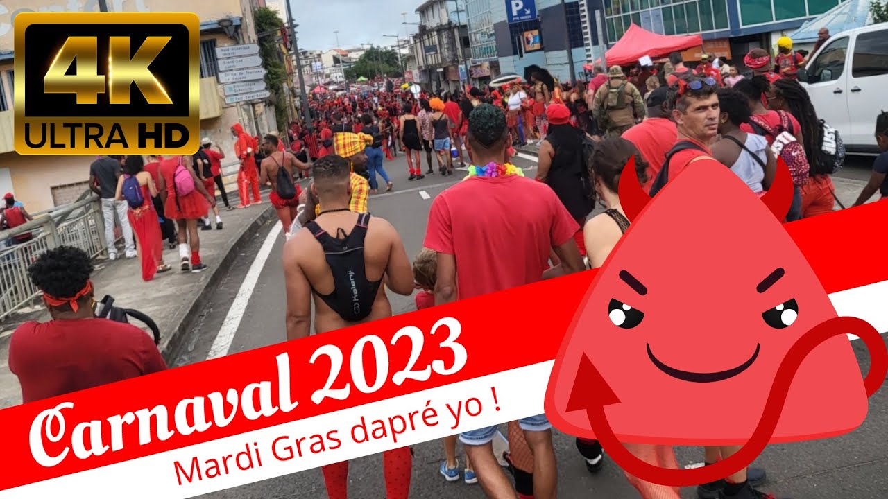 💃 CARNAVAL MARTINIQUE 2023 - MARDI GRAS c'est la débauche dans les rues de Fort-de-France !