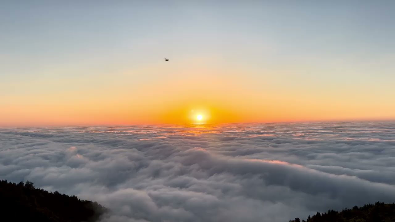 Jaw-Dropping 4K HDR SUNSET ABOVE CLOUDS | Pure Nature, No Music