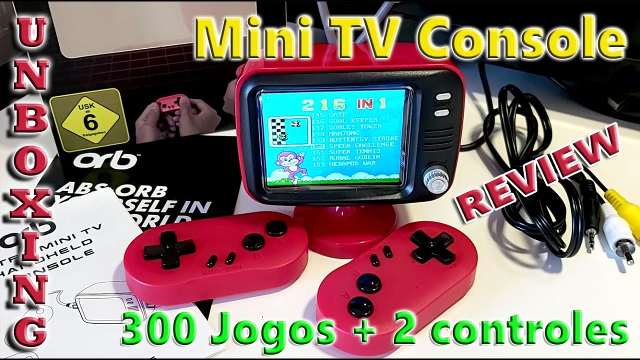 Mini TV Retro Video Game Console ORB - Unboxing e Review