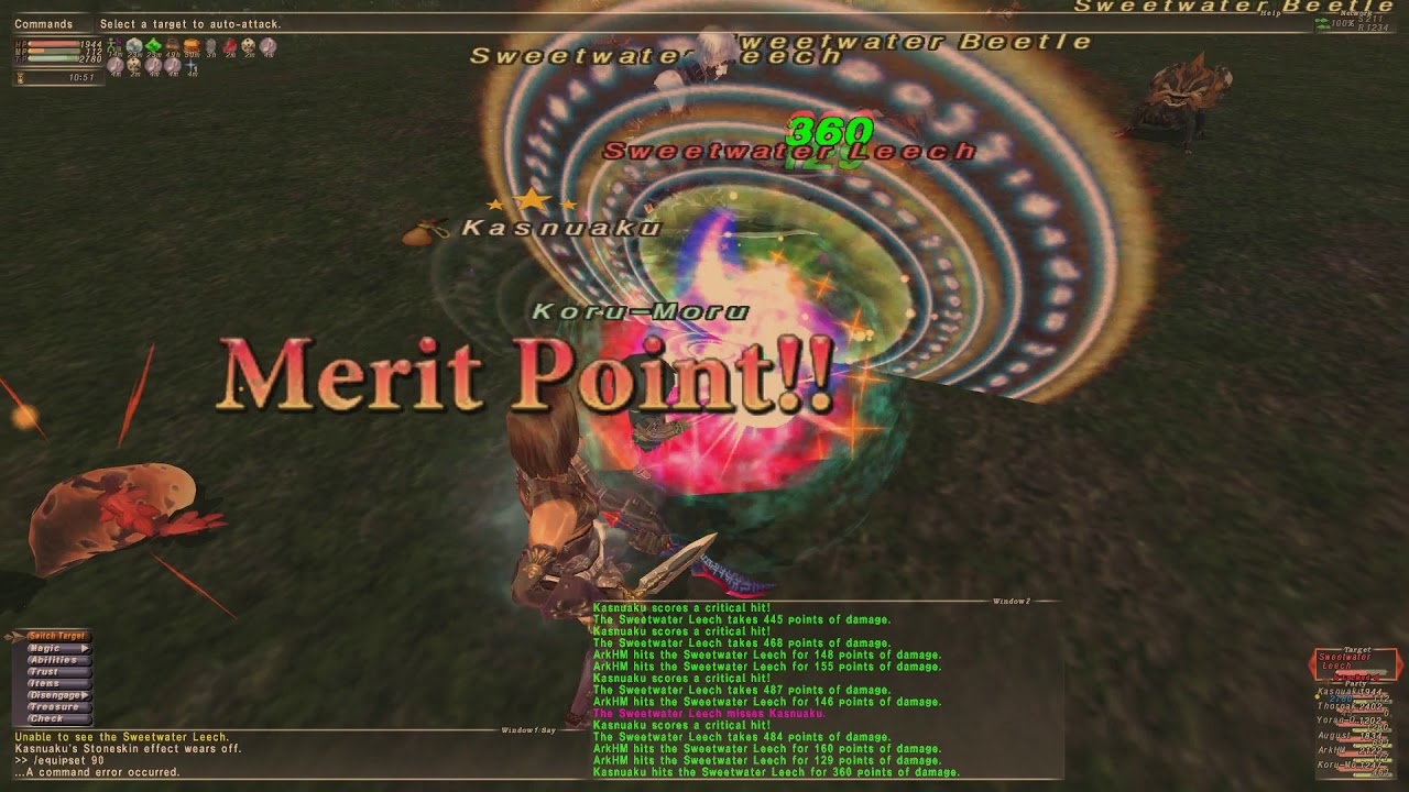 FFXI Super bard Buffs on Trust. Omen farming