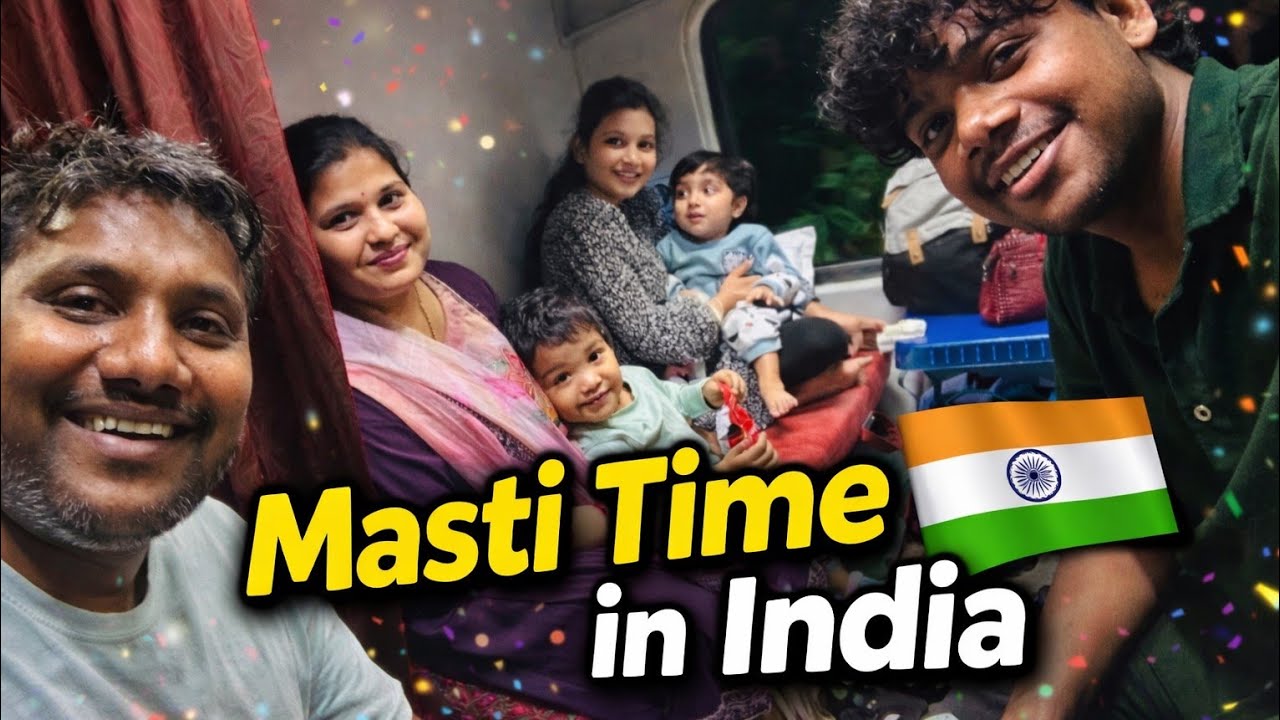 Masti Time in India 🇮🇳 | Family & Train Journey Vlog | Full Enjoyment l Crazy Family Masti Time 
