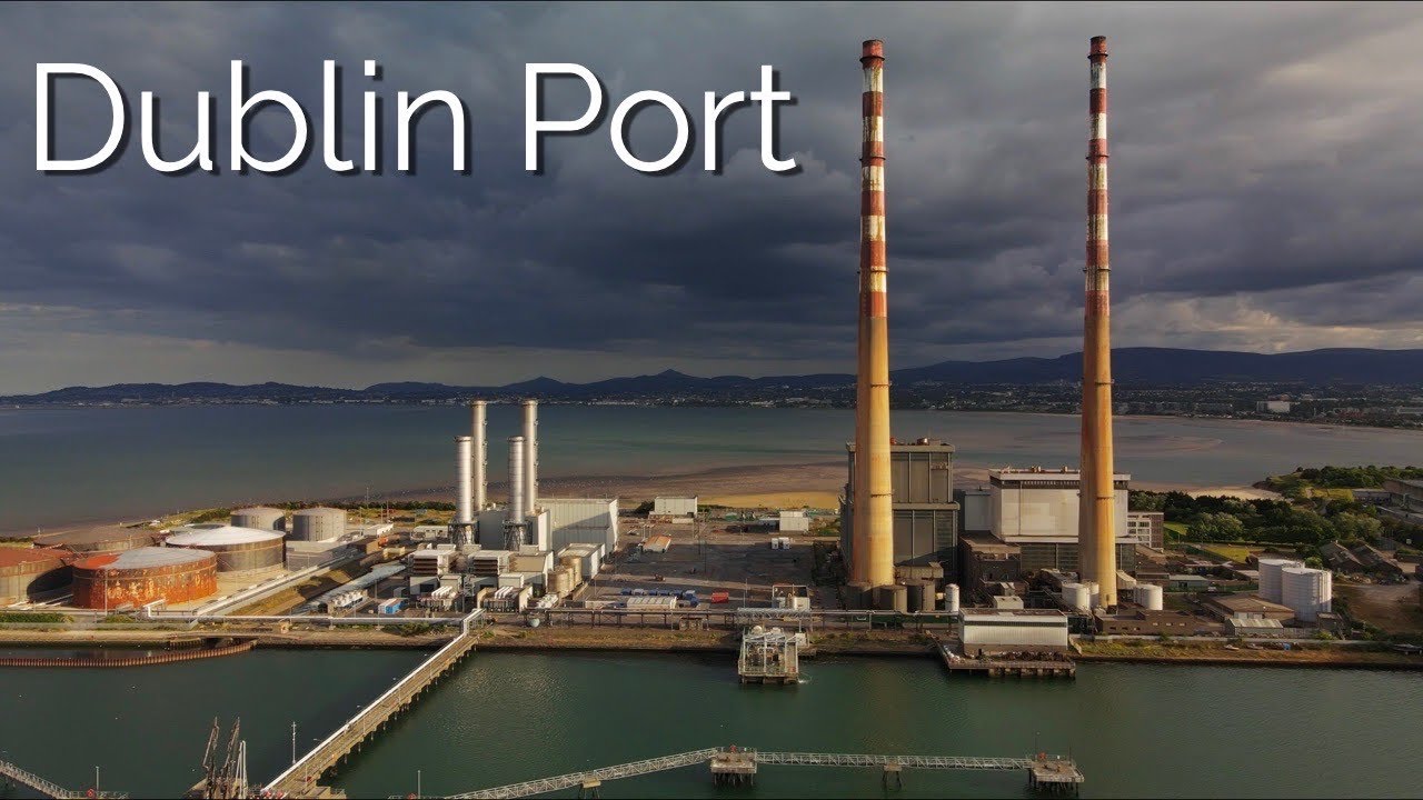 DUBLIN Port [POOLBEG Powerstation] | Ireland | 4K Aerial Film