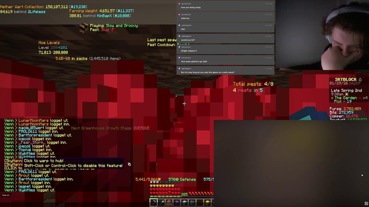 WARTY GRIND WOOO ( Hypixel Skyblock ) Day 47/365