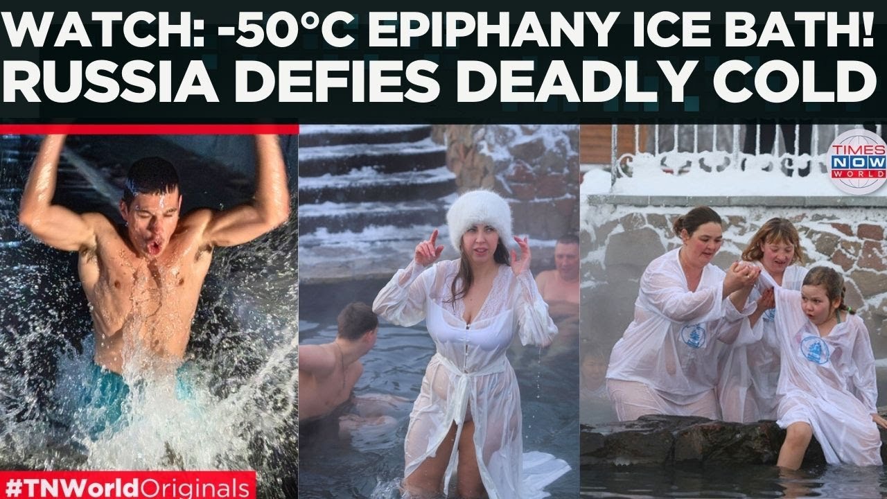 RUSSIA CHALLENGES DEADLY WINTER; Siberians Bathe in Deadly Ice to Wash Away Sins in Siberia