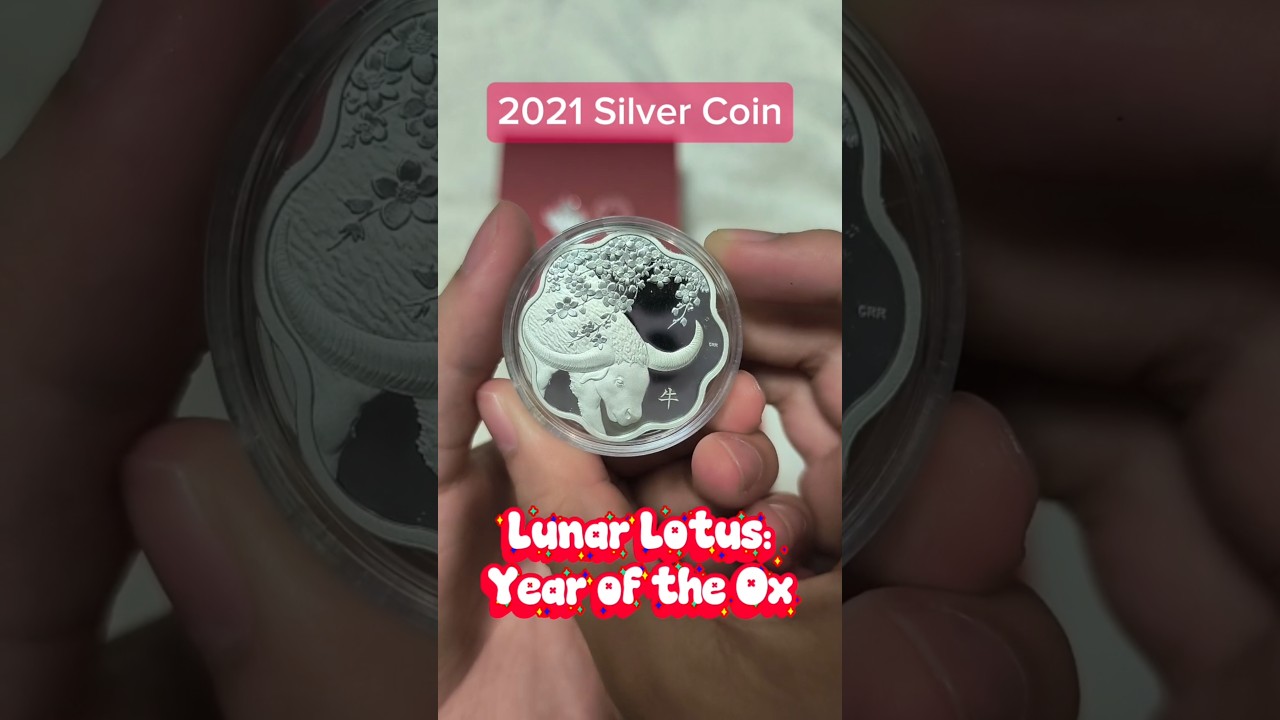 Silver Coin Lunar Lotus: Year of the Ox 2021 