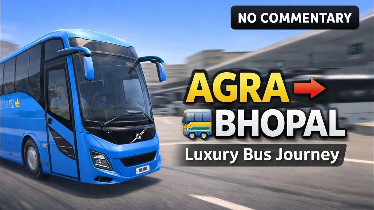 Luxury Bus Ride from Agra to Bhopal 😍 | Bus Simulator Ultimate Gameplay | No Commentary