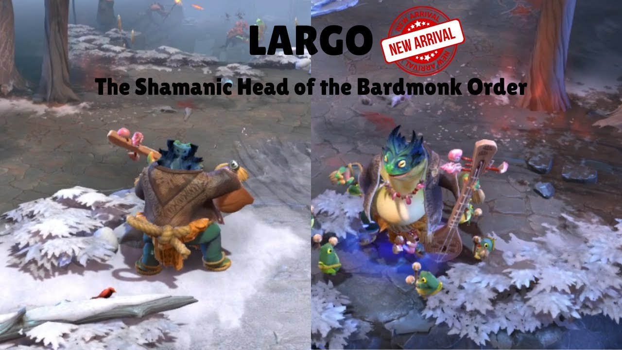 Largo DOTA 2 New Hero . Largo The Shamanic Head of the Bardmonk Order. #dota2 #monsterhunter #new