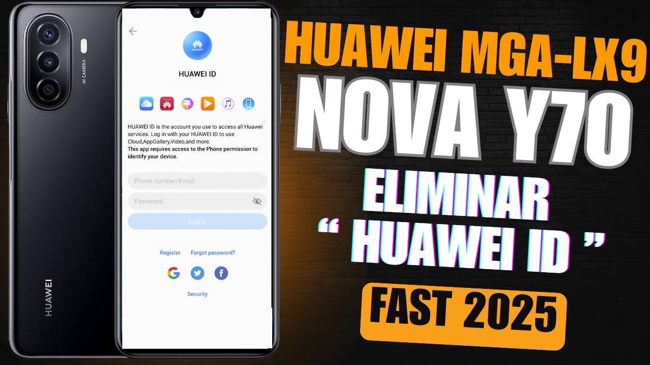HUAWEI NOVA Y70 HUAWEI ID | Cómo eliminar Huawei ID Huawei Nova Y70 2025 | ID remove Huawei Nova Y70