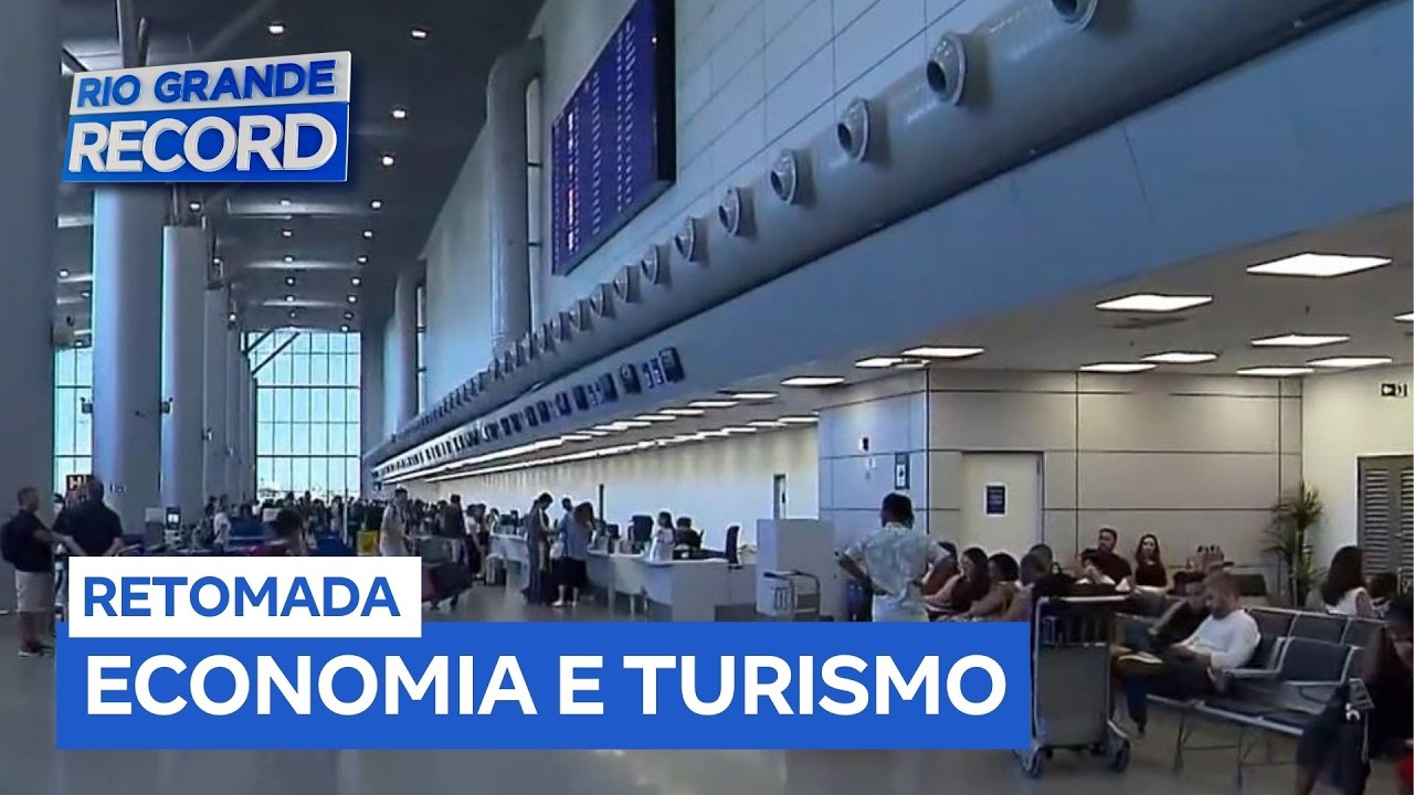 Aeroporto Salgado Filho supera movimento pré-enchente em Porto Alegre (RS)
