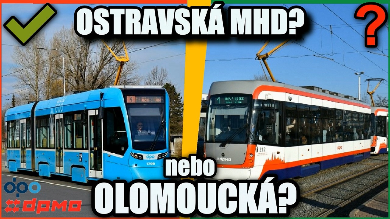 OSTRAVA vs. OLOMOUC: Kdo má LEPŠÍ MHD?!