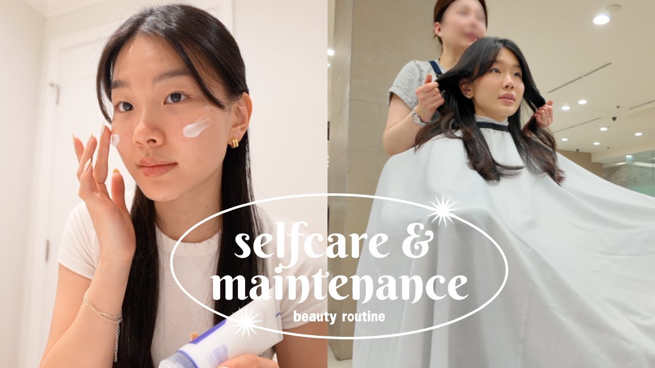 self-care & maintenance routine │ (skincare, nails, lashes, haircare, working out)