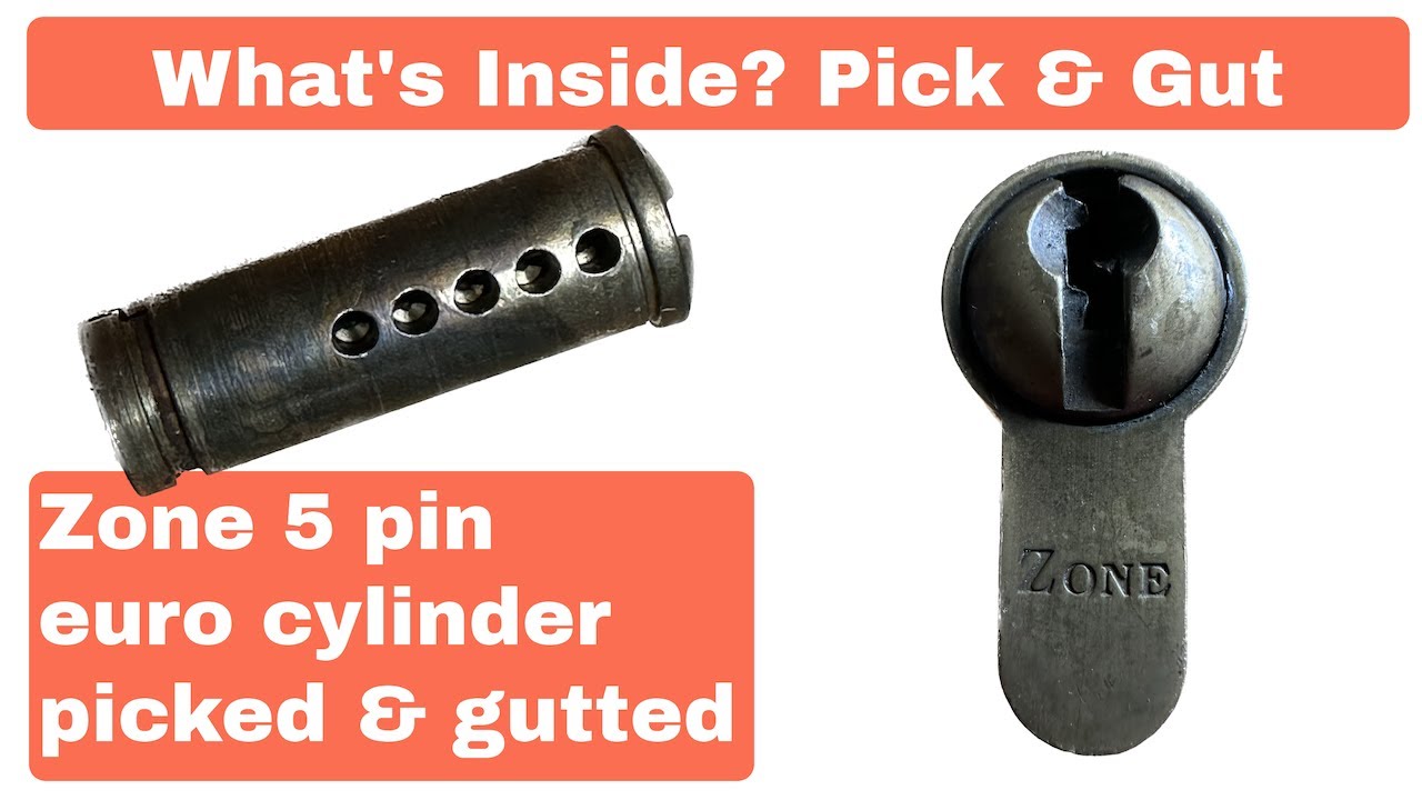 What's Inside? Zone 5 pin euro cylinder picked and gutted