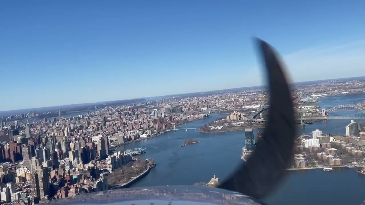 East River Harlem River flying