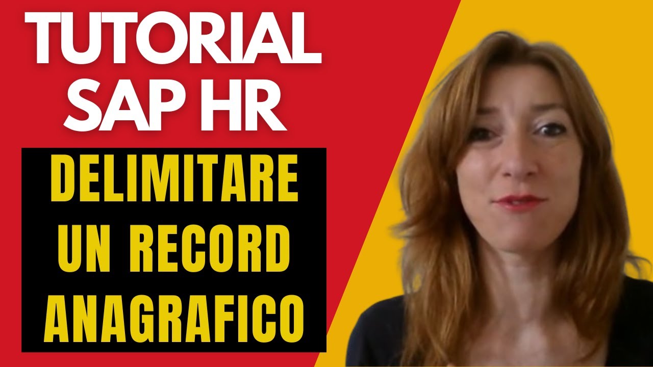 Tutorial dal nostro corso di SAP HR (Risorse Umane) - come delimitare un record anagrafico